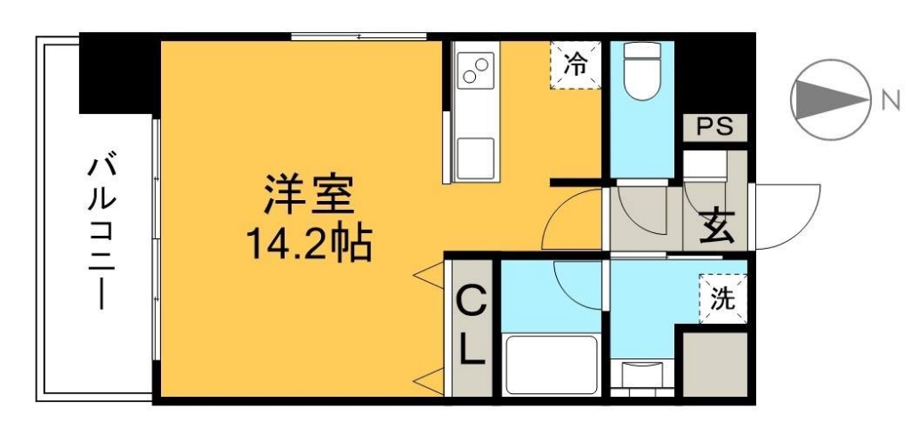 アバンギャルド北御座 401号室 間取り