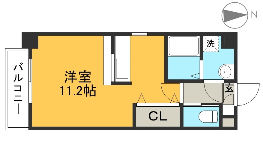 ロイヤルリバー 503号室 間取り