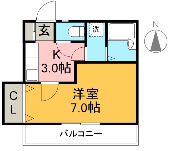 めぞん太陽Ⅲ 間取り図