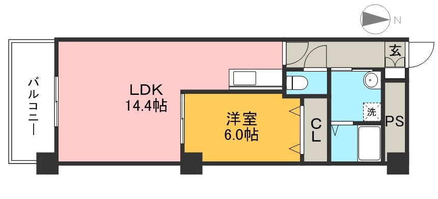 ルガーノⅡ 505号室 間取り