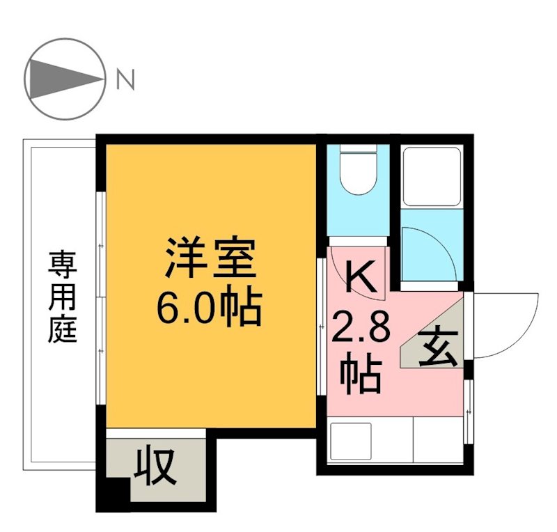 Ｋ－ｖｉｌｌａｇｅ　東雲 102号室 間取り