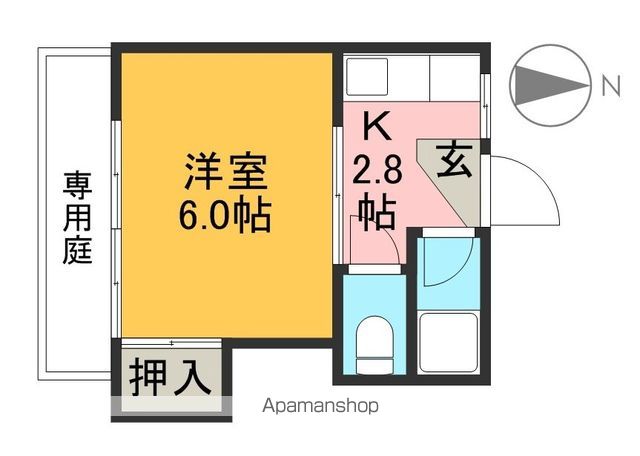 Ｋ－ｖｉｌｌａｇｅ　東雲 102号室 間取り