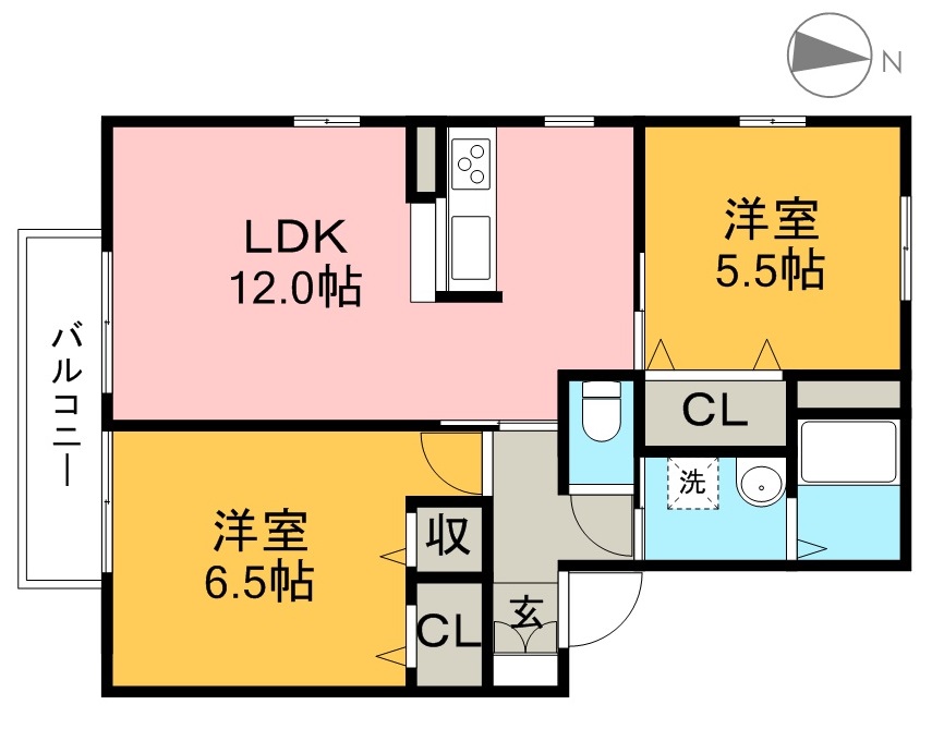 オレンジハウス 間取り図