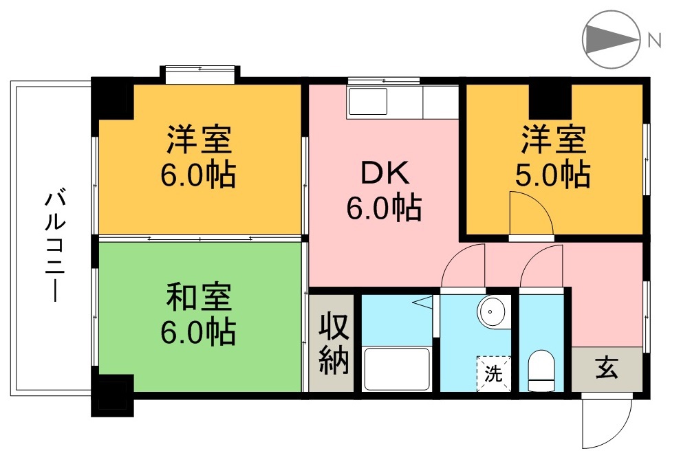 サントス枝川 間取り図