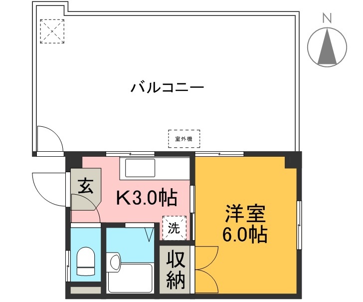 恒心ハイツ 間取り図