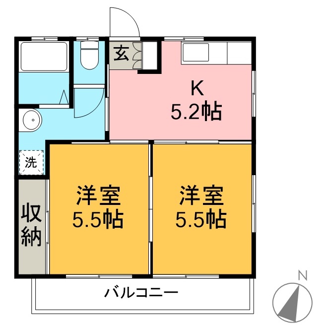 メゾンＴＡＫＥ 202号室 間取り