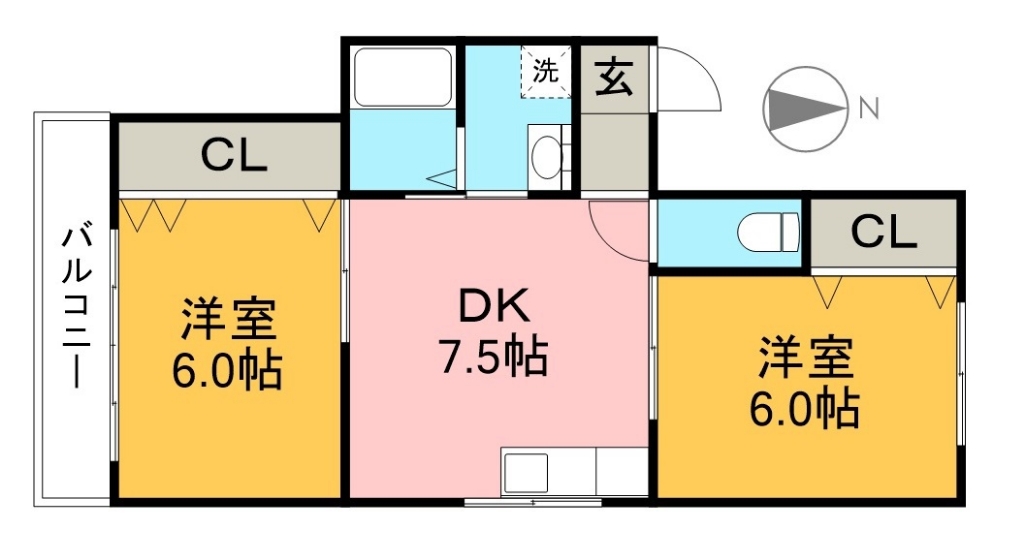 メゾンド竹島 間取り図