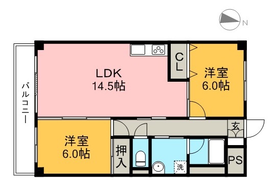 リップルガーデンⅠ 303号室 間取り