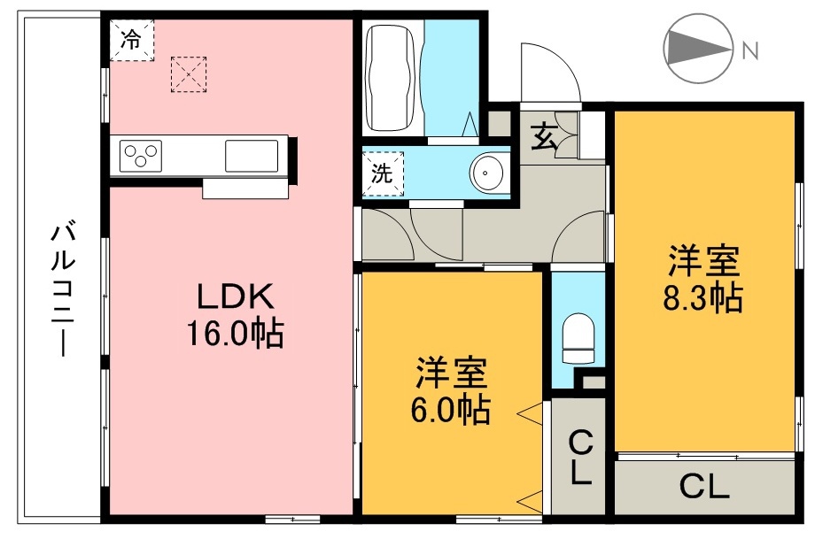 セジュール　オッツ 101号室 間取り