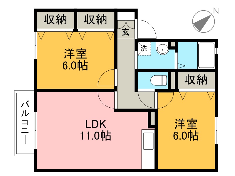 ウィルモア観月坂　Ａ棟 間取り図