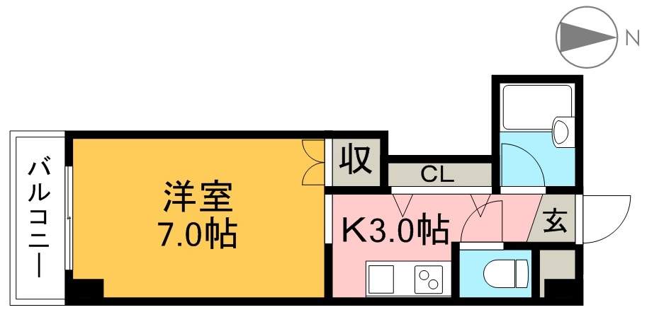 アサヒコート 間取り図