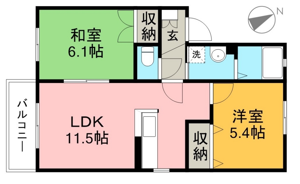 メゾントランキル　Ｂ棟 間取り図