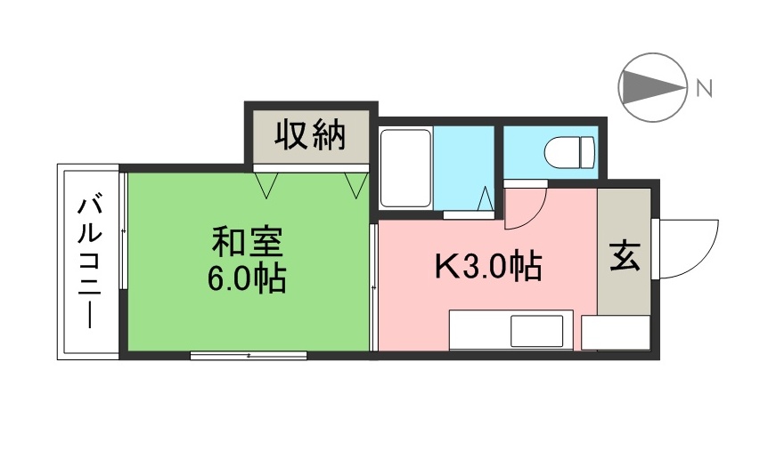 メゾンハープ 403号室 間取り