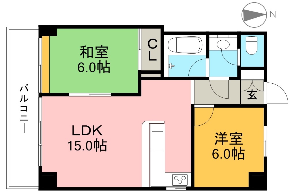 風林館 間取り図