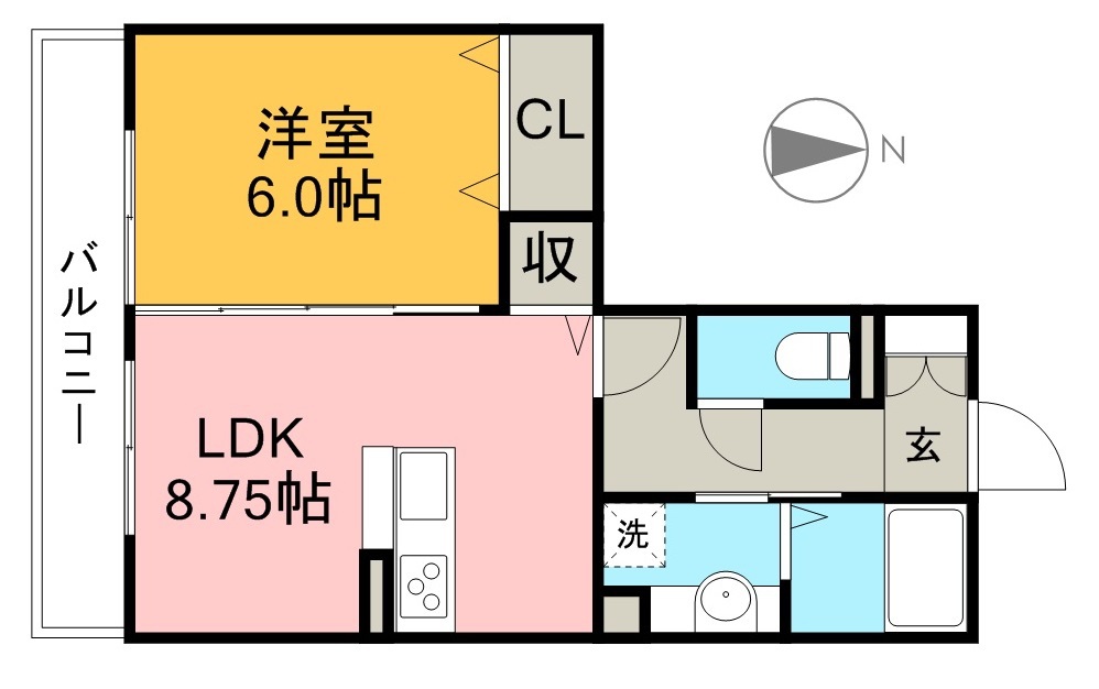 ディアコート・フジ 間取り図