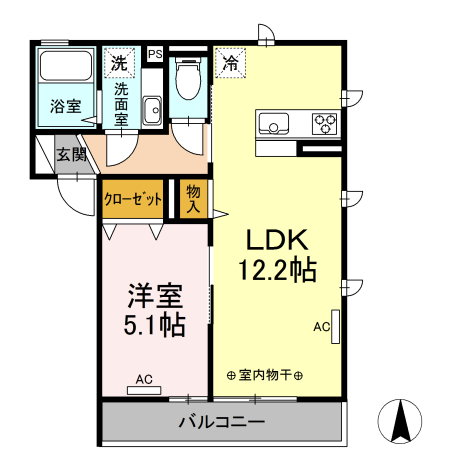 パピヨン 間取り図