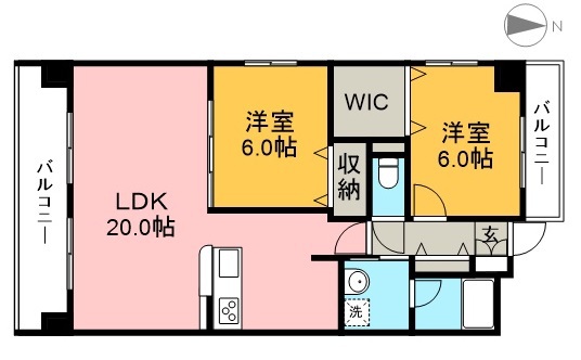 グランドール桜井 間取り図