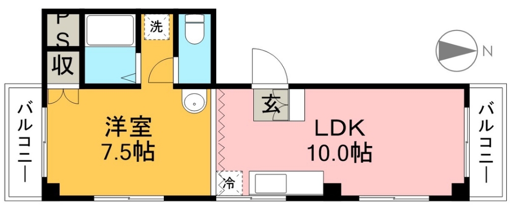 ベルハウス九反田 間取り図