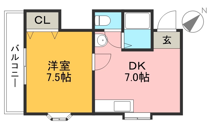 ノワール愛宕山 302号室 間取り