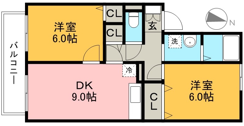 ランタナ　５ 間取り図