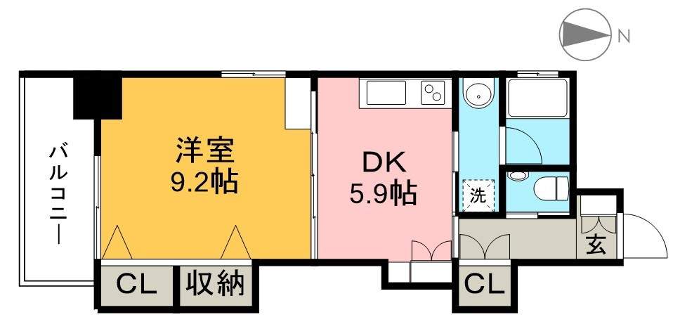 カーサ地球３３番地 301号室 間取り