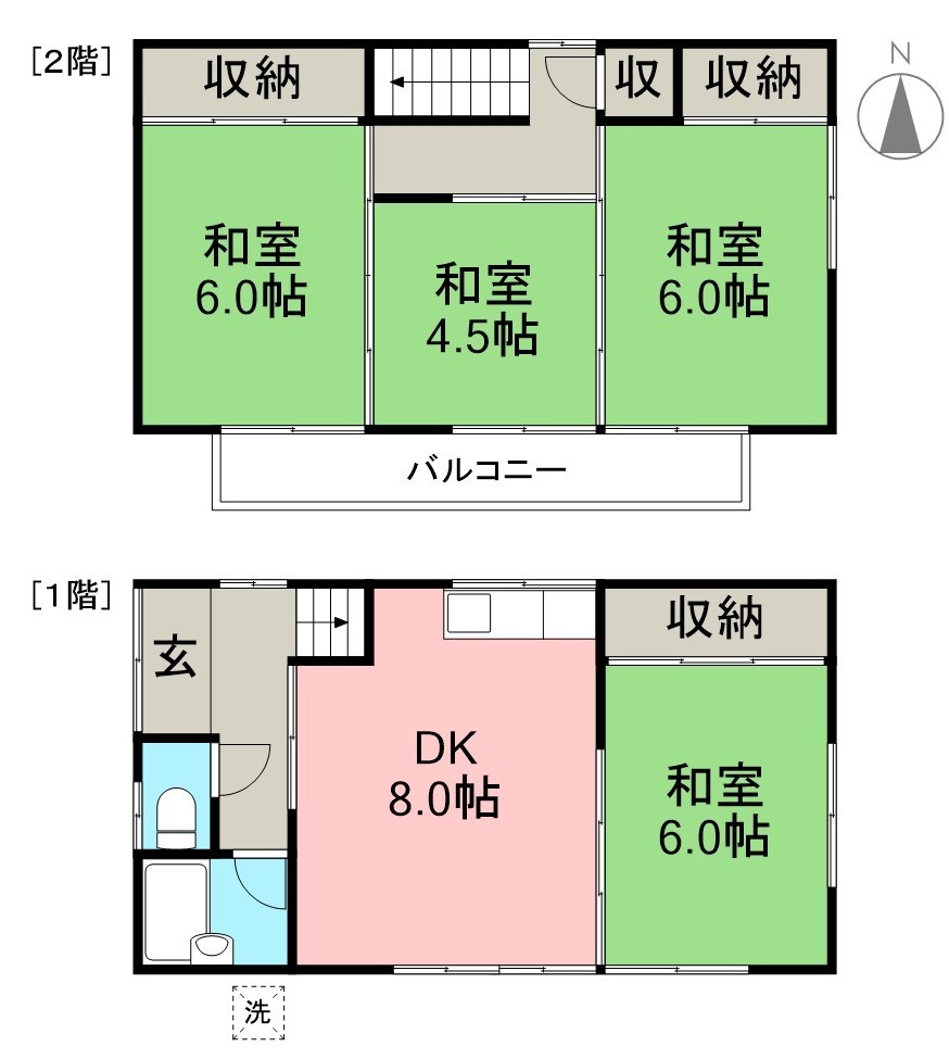 一宮西町３丁目戸建 間取り図