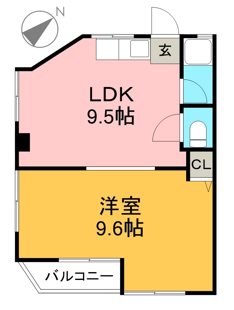 光コーポ 間取り図