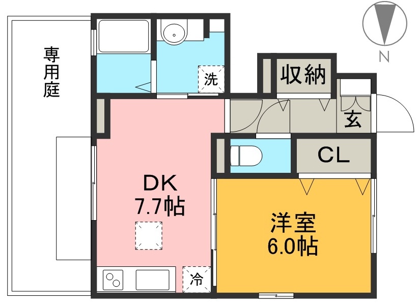 コンフォート倉 間取り図