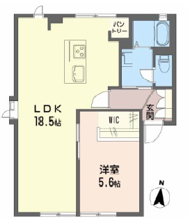 シャーメゾン西久万　Ｄ棟 101号室 間取り