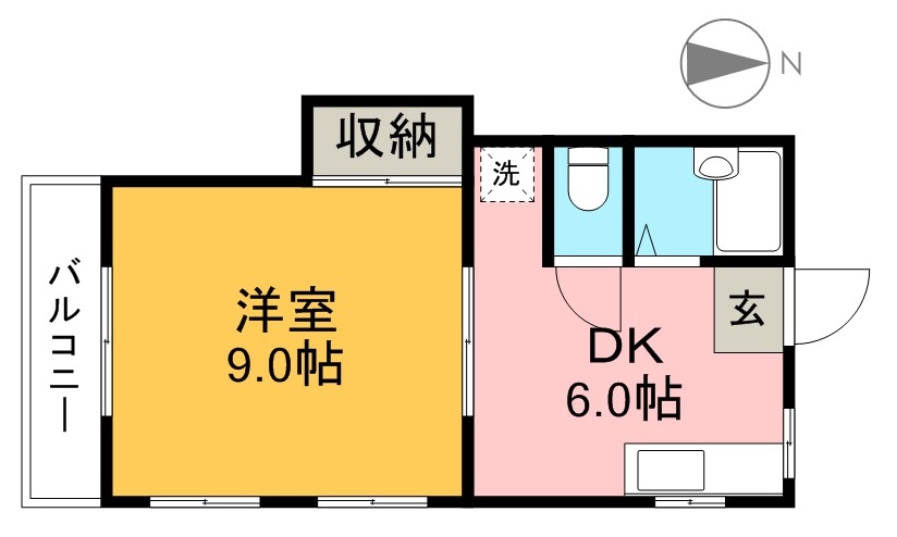 アベニール 101号室 間取り