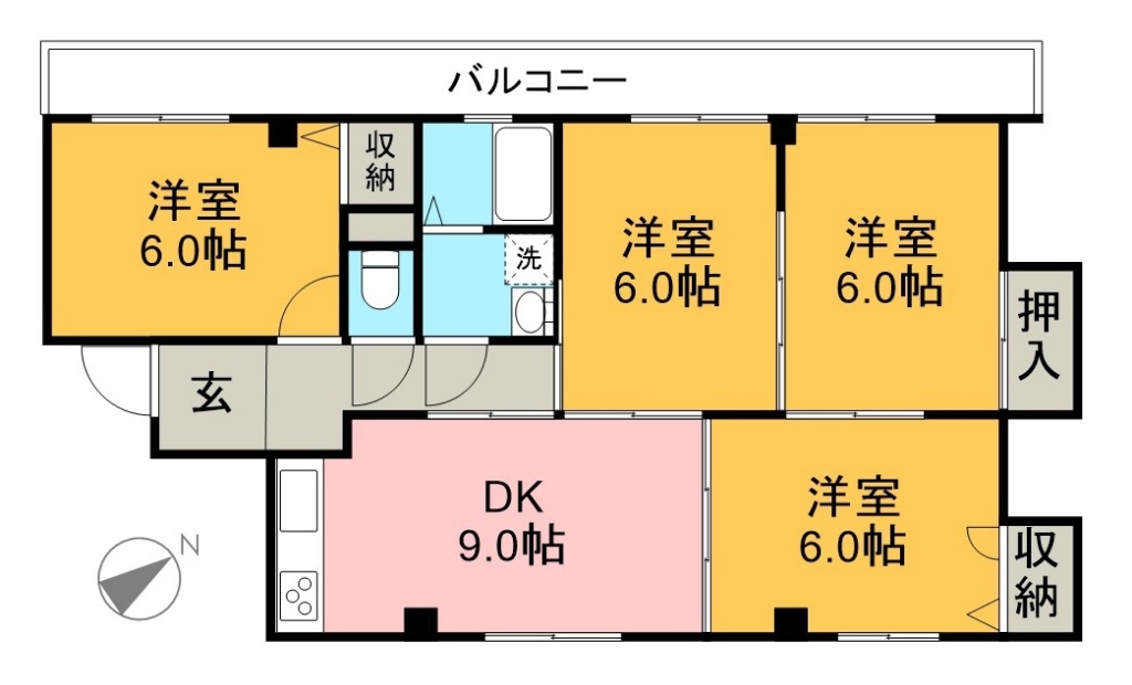 メゾン・ド・ケイ 間取り図