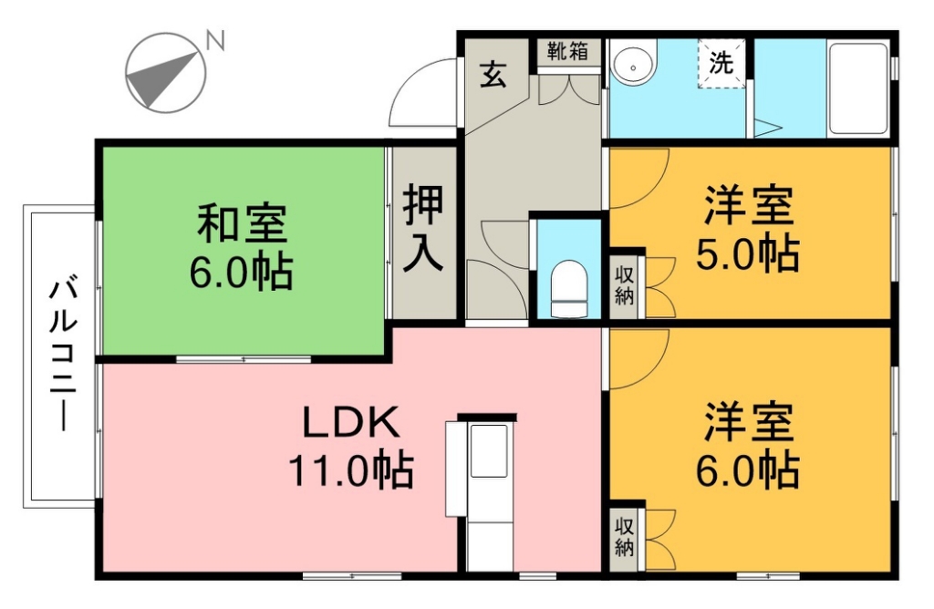 フェリーチ・ア・カーサ 間取り図