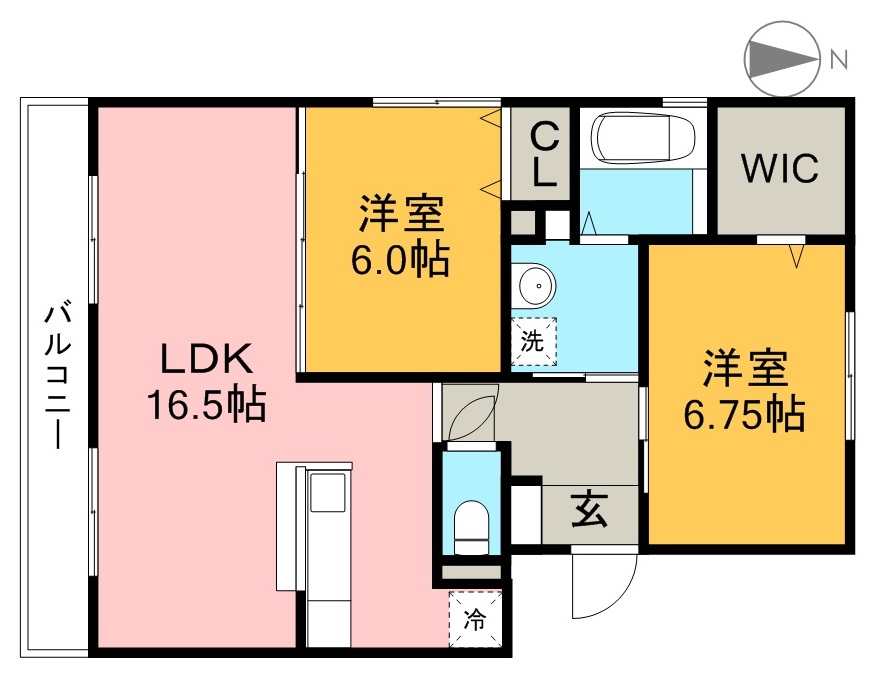 グランディオ　Ｂ棟 間取り図