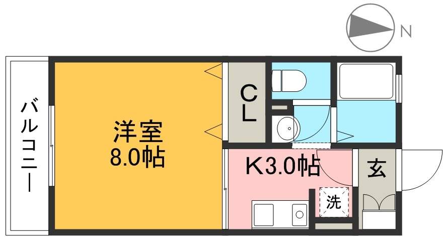 ｋａｎａｄａ　Ａ棟 間取り図