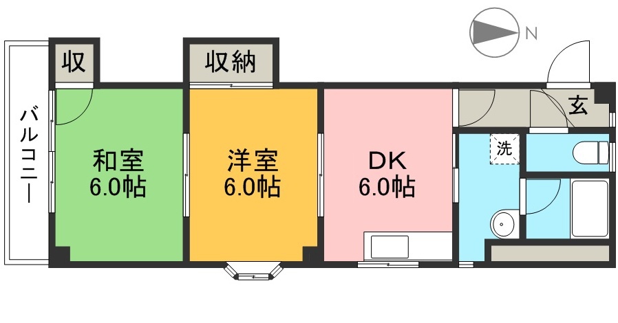 ＭＡハイツ 301号室 間取り