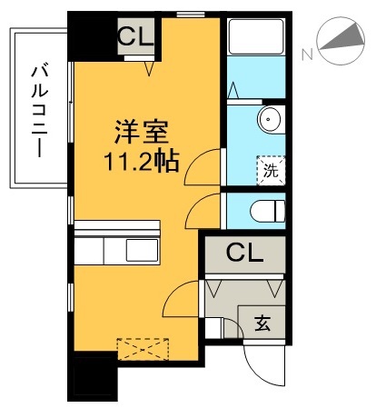 ロイヤルリバー 105号室 間取り