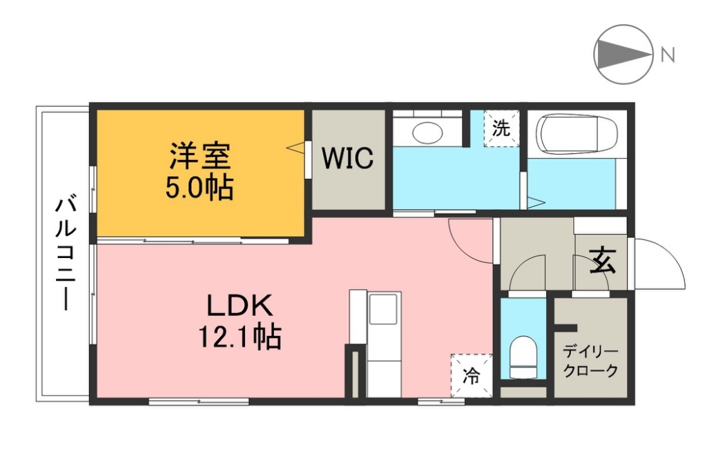 ホームインプラス 301号室 間取り