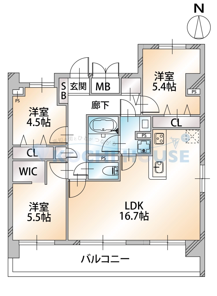 ヒガシンタＰｏｎｏ 間取り図