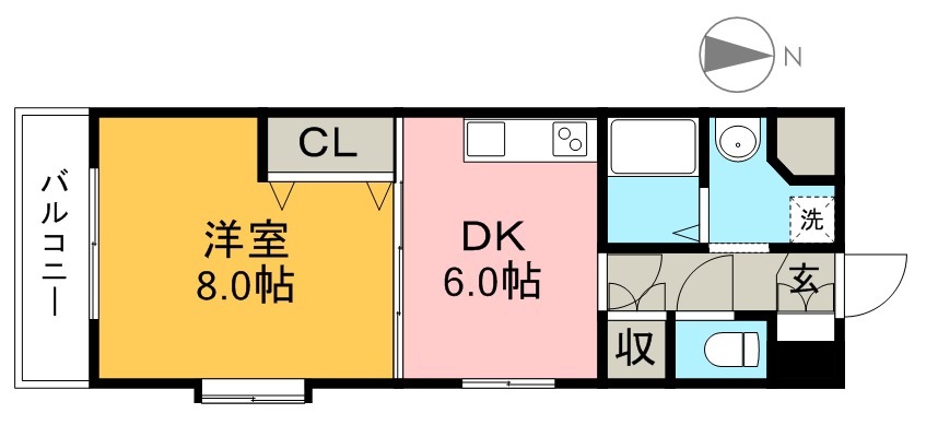 プルミエール 401号室 間取り