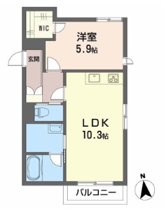 シャーメゾン街の灯（まちのひ） 間取り図