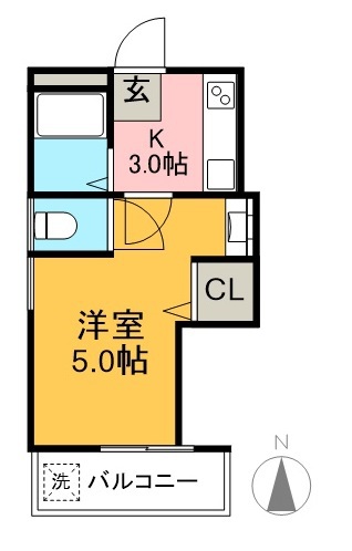 メゾン東邦Ⅷ 202号室 間取り