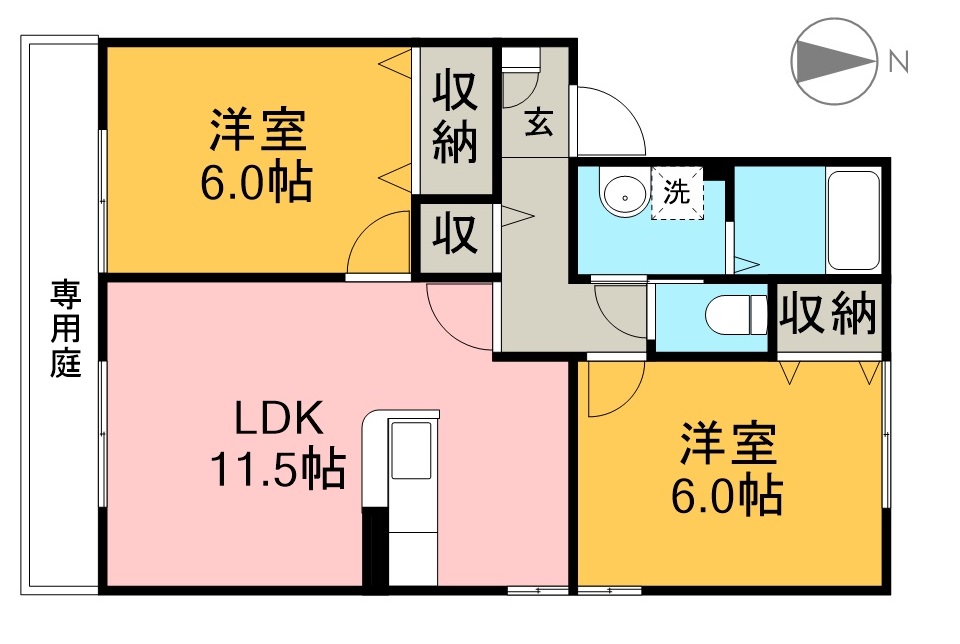 フォーリーヴス　Ｂ棟 間取り図