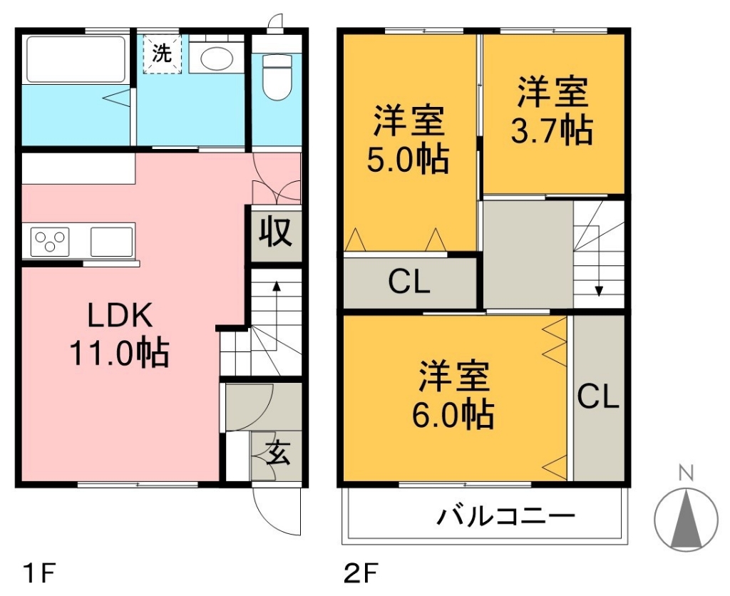 アリビオ百石町 間取り図