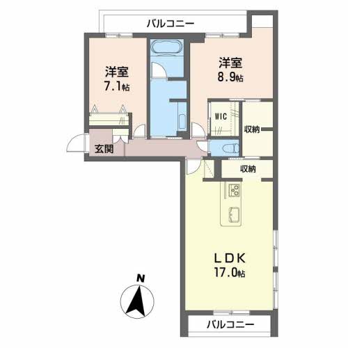 ベレオガーデンズＨａｎａ 間取り図