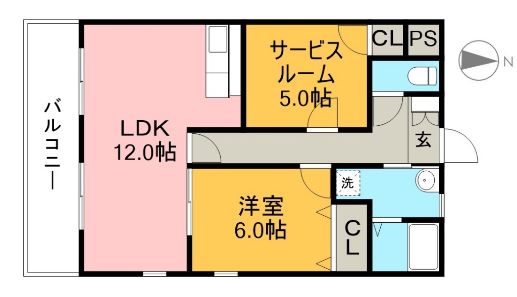 ロイヤル智晴 301号室 間取り