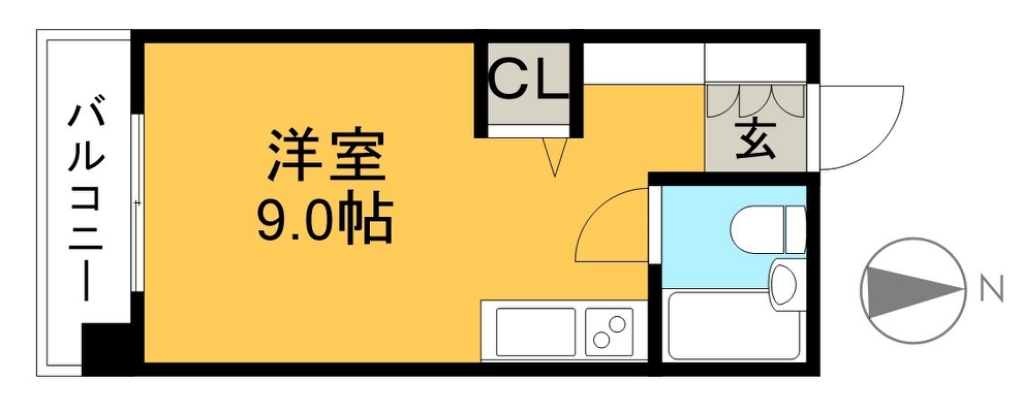 ダイアパレスはりまや橋 302号室 間取り