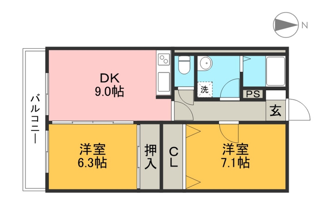 スカーレット 間取り図