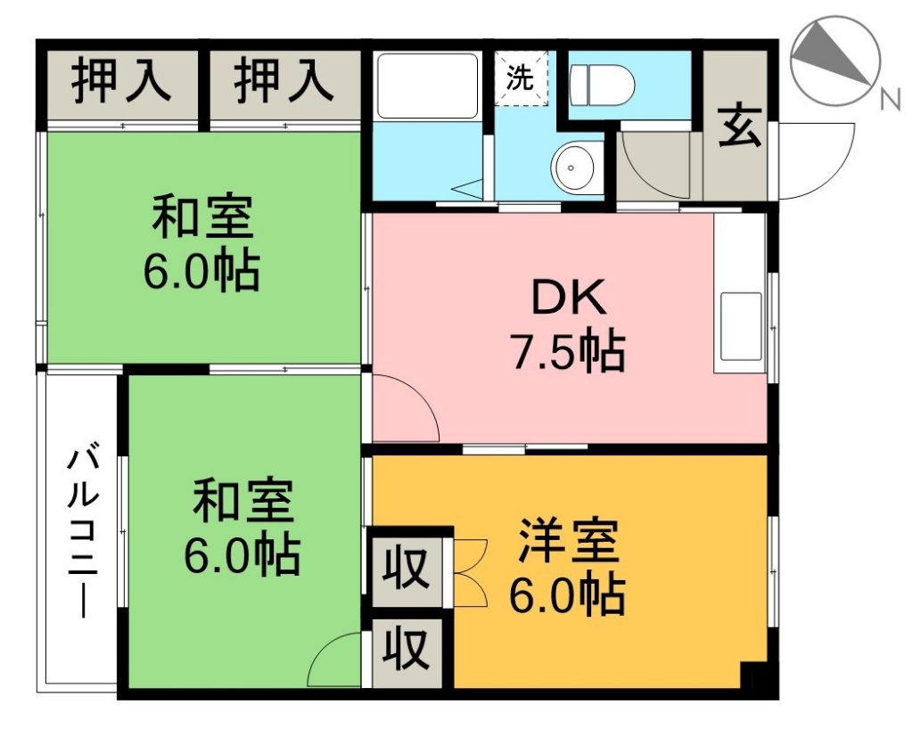 マンションベスタ 403号室 間取り