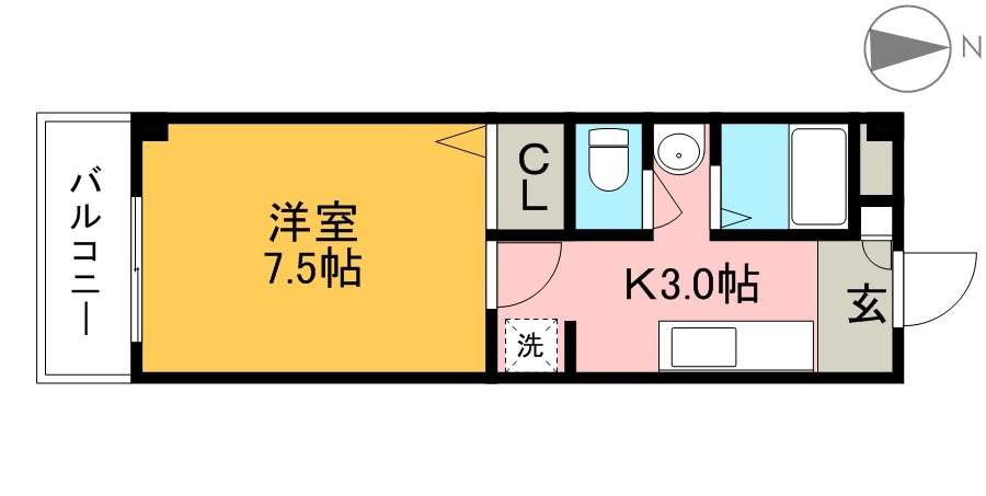 ノワール大原 間取り図