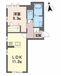 ベレオ　サンセイ 101号室 間取り